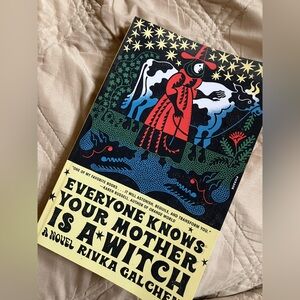 ONE/SIZE Vibrant Red and Blue Book Cover